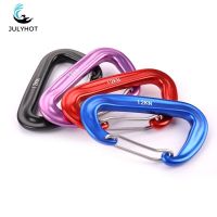 8cm Climbing Crabiner D Quick-hanging Safety Buckle 12KN Mountaineering Camping Accessories