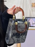 ◕ Advanced sense of niche denim handbags female the summer 2023 new fashion aslant joker hot style package