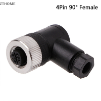 ZTHOME 1PC M12 SENSOR CONNECTOR 3/4/5 PIN MALE/FEMALE STRAIGHT/Right Angle Plug