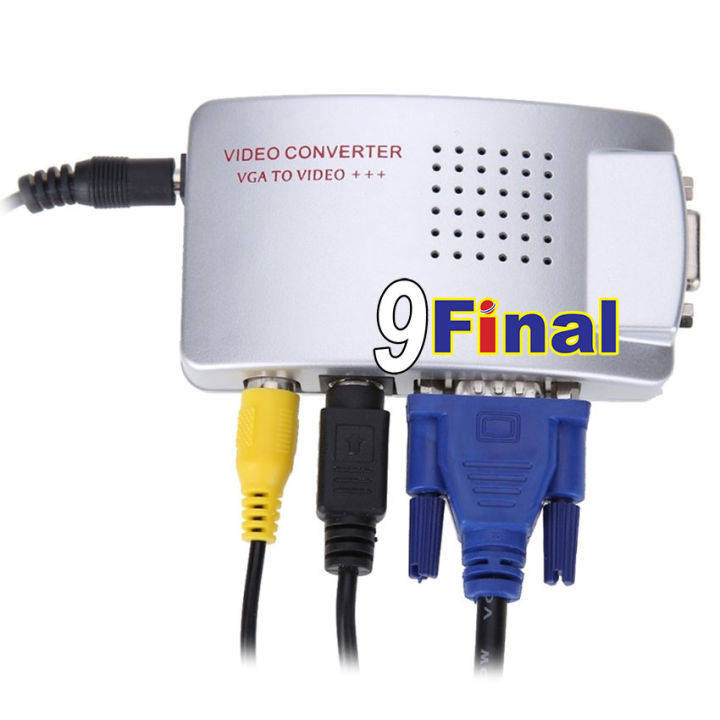 ตัวแปลงสัญญาน-วีจีเอออกทีวี-vga-to-tv-converter-ตัวแปลง-high-resolution-vga-to-av-converter-24-bit-ต่อโน๊ตบุ๊คออกทีวี-ต่อคาราโอเกะออกทีวี-ออกได้พร้อมกัน-2-จอ