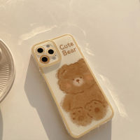 เคสนิ่ม Apple iPhone 14/13/12/11/X/x/xr ลายตุ๊กตาผ้าสีน้ำตาลเคสโทรศัพท์มือถือ13 Pro Max เคสโทรศัพท์มือถือซิลิโคน14 Plus กันตก12 Mini