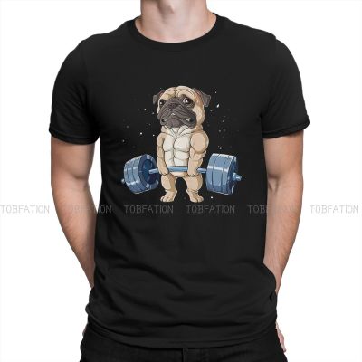 Weightlifting Special Tshirt Capt Blackbone The Pugrate 100% Cotton Creative Graphic T Shirt Short Sleeve