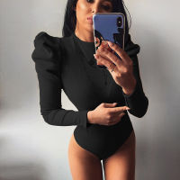 2020 Spring Winter Women y Bodysuit Casual Bodycon Solid Knitted Black Bodysuits Body For Women Female