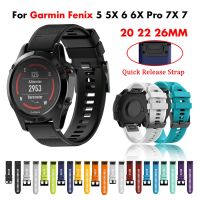 yiqtft 26 22 20MM Strap Bracelet For Garmin Fenix 5X 5 5S Plus 6 6X 7X 7 935 Watchbands Band Quick Release Silicone Easyfit WristBand