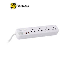 รางปลั๊กไฟ TECHPRO Plug 4 Way 1 Switch 2xUSB-A 1xType-C by Banana IT