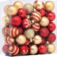 1box Christmas Balls Christmas Tree Ornaments Ball Xmas Hanging Tree Pendants Home Party Decor 2022 New Year Gift Noel Navidad