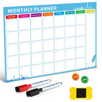 Magnetic Whiteboard Dry Erase Board Magnets Fridge Refrigerator To-Do List Monthly Daily Planner 2022 Organizer for Kitchen
