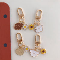 Ins Puppy Sun Flower Pendant Cartoon Keychain Bag Pendant