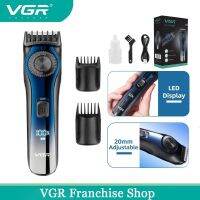 สาย VGR/เคราผมหนวดไฟฟ้าไร้สายแบบปรับได้1-20มม. สำหรับผู้ชายกรูมมิ่งขอบปัตตาเลี่ยนไฟฟ้าแบบชาร์จไฟได้38ตั้งค่า