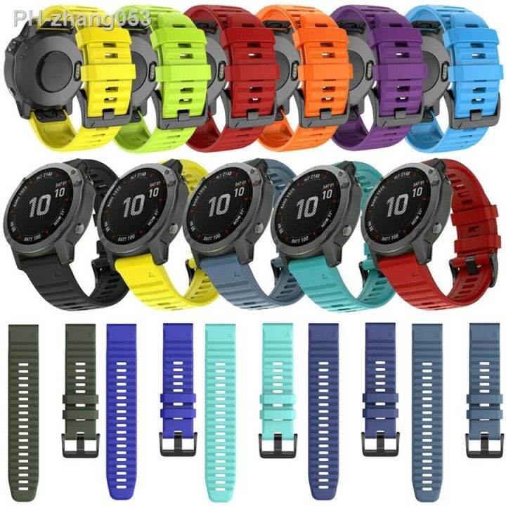 quick-release-26mm-22mm-silicone-watch-strap-watchband-smartwatch-quickfit-bracelet-for-garmin-fenix-7x-7-6x-6-pro-5x-5-plus