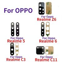 สำหรับ Oppo Realme 5 6 C3 C11หลัง Z6เลนส์กระจกกล้องถ่ายรูปหลังพร้อมสติ๊กเกอร์กาว