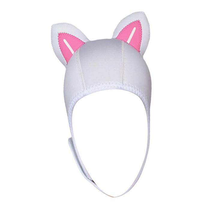 BolehDeals Cat Ears Diving Hood 3mm Neoprene Wetsuit Hood Cap for Water ...