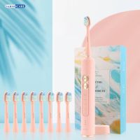 HOKDS Sonic Toothbrush  Electric Toothbrush USB  Rechargeable Sonic Tooth Brush Waterproof Electronic Tooth 4/8 Brushes Tooth Brush