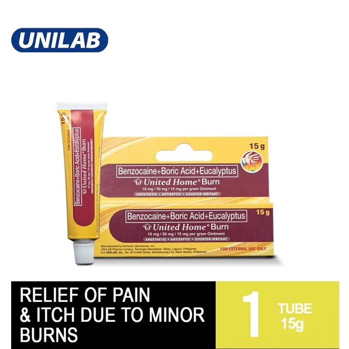 United Home Burn Ointment for Minor Burns 15g Tube Lazada PH