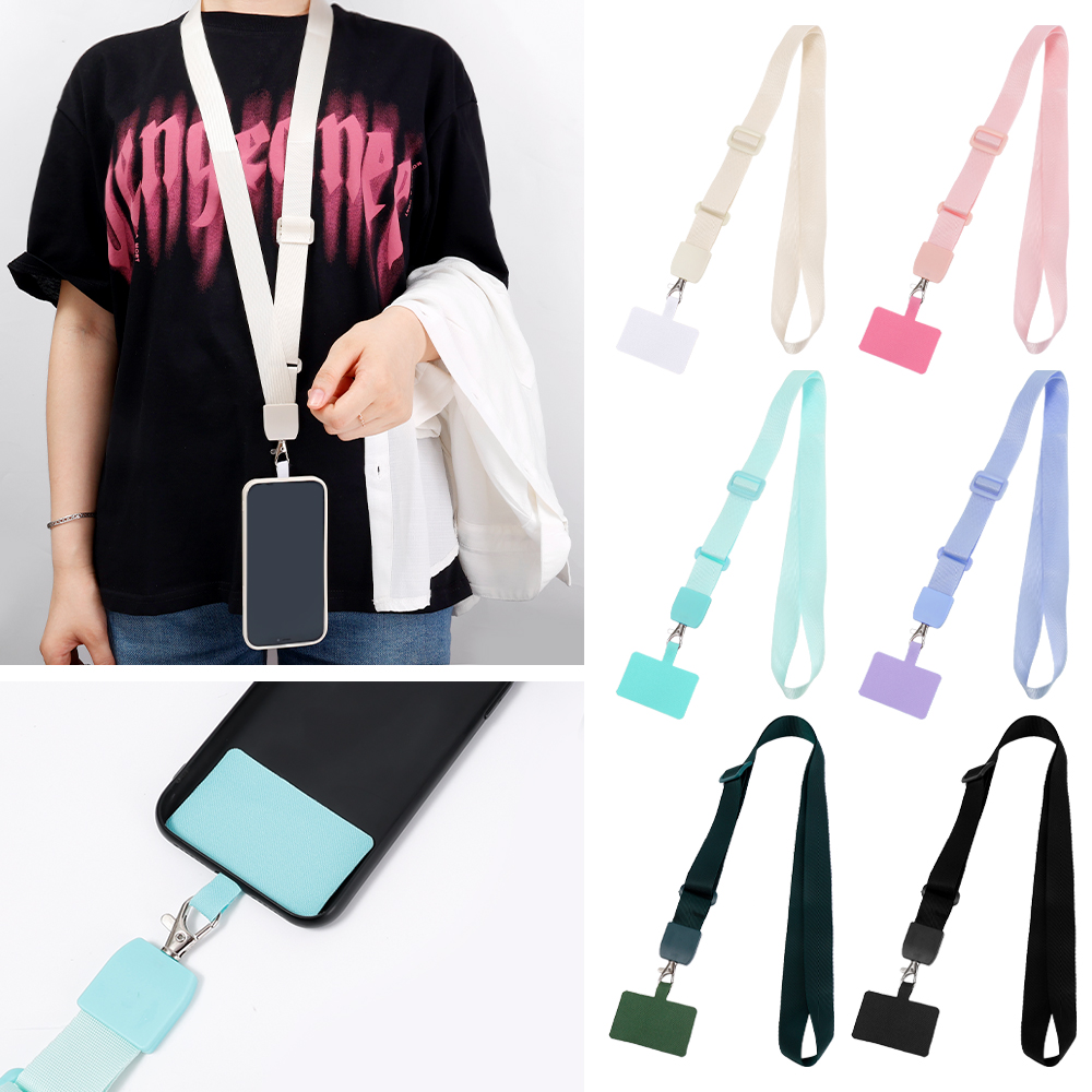 防止Hilang Crossbody Telefon Bimbit Tali Leher Tali Lehr Nilon Pergelangan Tangan Universal与Lanyard Kad Laras合作开发Pintar Telefon