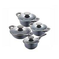 PN Poongnyun Pearl Black Casting IH Pot 4P Set