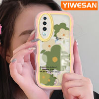 YIWESAN เคสสำหรับ Huawei P30 P30โปร P30ไลท์ลายการ์ตูนเรียบง่ายฤดูร้อนกลีบดอกไม้หลากสีเคสโทรศัพท์แบบใสนิ่มกันกระแทกเคสซิลิโคนป้องกันเลนส์กล้องเคสโปร่งใส