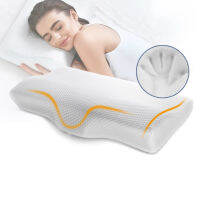 เครื่องนอน Orthopedic Memory Foam หมอนรองคอรูปผีเสื้อ Health Care หมอนรองคอสำหรับช่วยนอนหลับและบรรเทาอาการปวดที่บ้าน