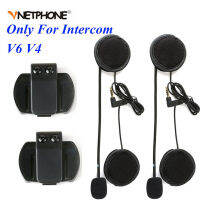 2PCS 3.5MM EJEAS V6 V6 Pro Accessories Earphone Speaker Microphone Clip For Vnetphone V4V6 Motorcycle Helmet Bluetooth Intercom