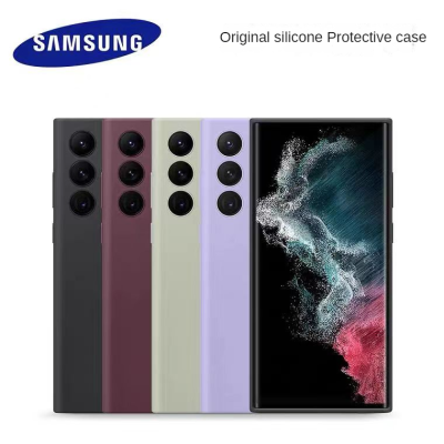 ต้นฉบับ Samsung Galaxy S22 Ultra กรณีโทรศัพท์มือถือป้องกันการลื่นไถลกรณีซิลิโคนนุ่มคุณภาพสูงสำหรับ Samsung Galaxy  s22ultra