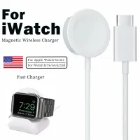 ☞ Original Portable Wireless Charger for Apple Watch USB C Magnetic Fast Charging Station Charger for iWatch 8 7 6 SE 5 4 3 2 1