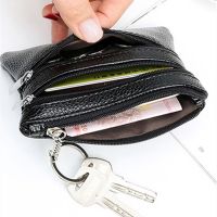 【CW】∋  Business Card Wallet Leather Coin Purse Earphone Ultra-thin Money Change Holder