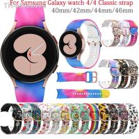 ✟▨☏ Original Silicone Band For Samsung Galaxy Watch 4 Classic 46mm 42mm Silicone Strap for Galaxy Watch 5/pro/4 44mm 40mm 20mm Strap