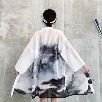 ▽ Kimono Cardigan Womens Tops And Blouses Japanese Style Streetwear Female Women Tops Summer 2019 Long Shirt Female Black AA4762