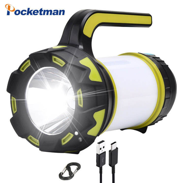 lm-led-camping-light-usb-rechargeable-flashlight-dimmable-spotlight-work-light-waterproof-searchlight-emergency-torch