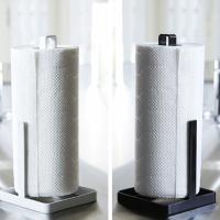 Metal Kitchen Roll Paper Towel Holder Bathroom Tissue Stand Vertical Napkin Rack Desktop Home Storage Accessories High Quality