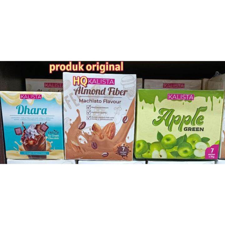 kalista Dhara Coklat Vanila kalista almond fiber kalista apple green