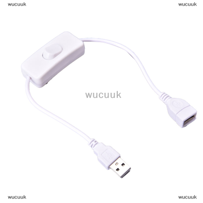 wucuuk สาย USB ขนาด28ซม.พร้อมสวิทช์เปิด/ปิดสายขยายสลับสำหรับ USB Lamp USB Fan