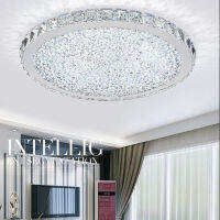 Fashion Luxury Round Led Crystal Ceiling Light Ultrathin 6cm For Living Room Bedroom Lights