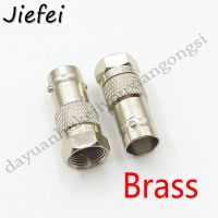 high quality Brass Connector F Type male plug to BNC Female jack RF Coaxial Radio Antenna Adapter Coax Converter Connector