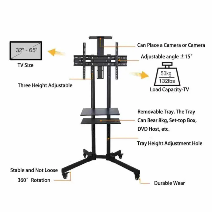 NEW!! Universal Easy Light Movable TV stand for 32-65 inch LED/LCD ...