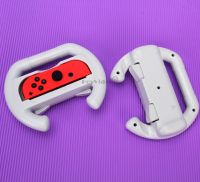 1 Pair ABS Steering Wheel Handle Stand Holder Left Right JoyCons Grip for Nintendo Switch OLED Controller Wheels Accessories Controllers