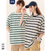 Men hit color stripe T-shirt man short sleeve hit man summer tops 2023 new couples t-shirts mens wear --ntx230801►☏