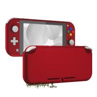 eXtremeRate Soft Touch Scarlet Red DIY Replacement Shell Housing Case Cover with Screen Protector for NS Switch Lite