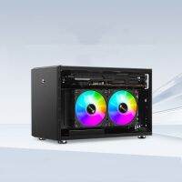 เครื่องคอมพิวเตอร์ ITX ขนาดเล็กเคสอะลูมิเนียมล้วนรองรับ240น้ำหล่อเย็น CPU สูงเคสระบายความร้อนแข็งแรงกล่องโฮสต์คอมพิวเตอร์เดสก์ท็อปสำหรับเล่นเกม