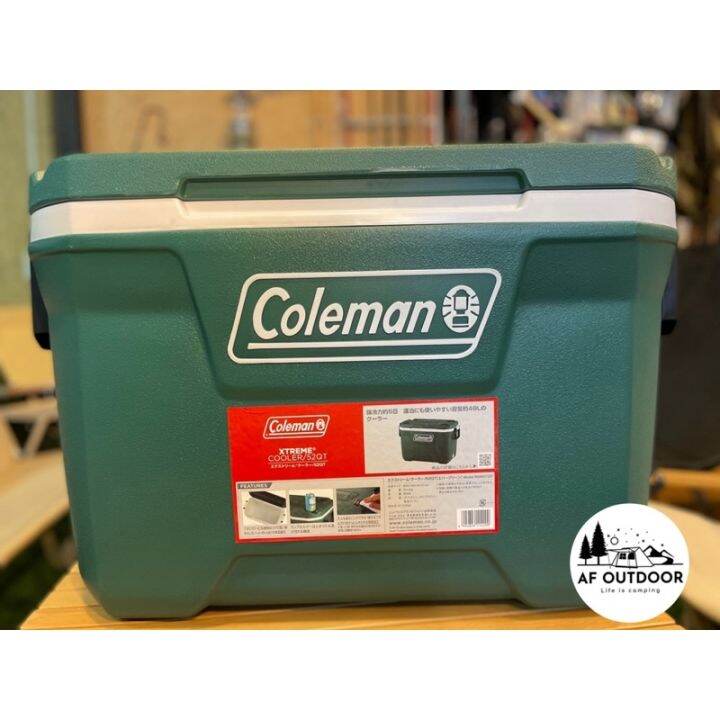 กระติกน้ำ-coleman-jp-52qt-xtreme-cooler-evergreen-ของแท้-100-กระติกน้ำแข็ง-เก็บความเย็นได้-3-วัน