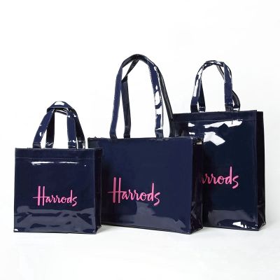 Classic Harrods PVC Letter spelling Shopping bag Handbag
