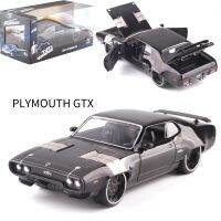 ของเล่นโมเดลรถยนต์โลหะหล่อ1/24สำหรับเด็ก Gtx 1972จาก Plymouth