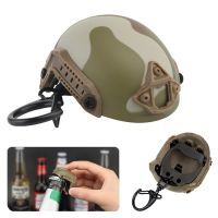 tr1 Shop Fast Helmet Model Keychain Key Ring Mini Portable Bottle Opener Keychain Backpack Charm Military Fan Accessories Gift