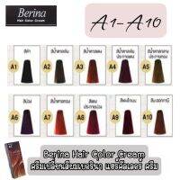 A1-A10 Berina Hair Color Cream 47 Shade ครีมเปลี่ยนสีผมเบอริน่า แฮร์คัลเลอร์ ครีม มีให้เลือกมากมายถึง 47 เฉดสี