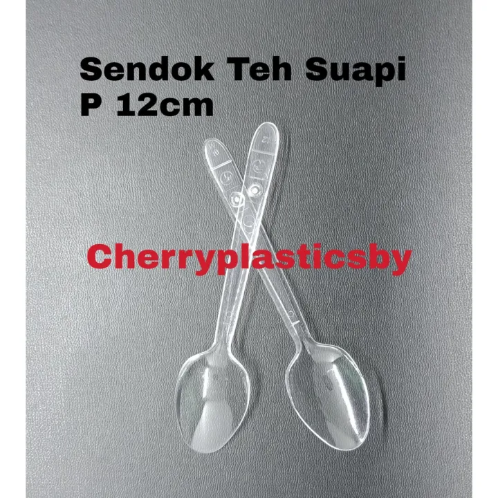 Sendok Teh Suapi Bening Transparan Putih Susu Pak 100pc Lazada Indonesia