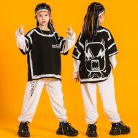 [COD] Monthly sales [500 ] new childrens performance clothing foreign style medium and large boys long-sleeved two-piece suit loose version trendy