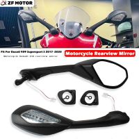 Motorcycle Left Right Rearview Mirror LED Turn Signal For Ducati 939 Supersport S 2017-2020