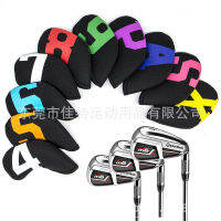 ชุดเหล็กกอล์ฟวัสดุดำน้ำใหม่ 4-9PSAX10 แพ็ค Golf Iron Head Cover ใช้ได้ทั่วไป