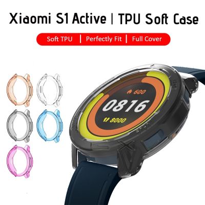▨№ เคส TPU นิ่ม แบบใส ป้องกันเต็มรูปแบบ สําหรับ Xiaomi Watch S1 Active Xiaomi Watch Color 2