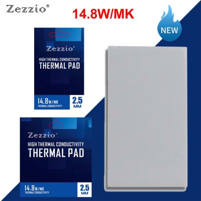Zezzio Thermal Pad Soft Heat Dissipation Silicone Pad CPUGPU Graphics Card Motherboard Silicone Grease Pad Multi-Size 14.8WMK
